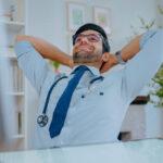 doctor under pressure relaxing