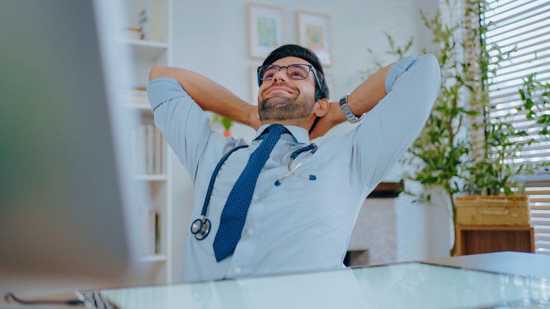 doctor under pressure relaxing