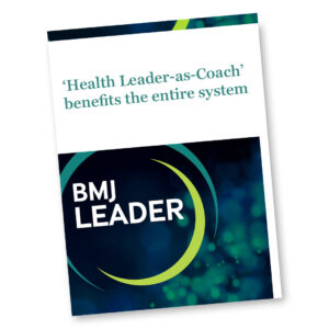 health leader as coach